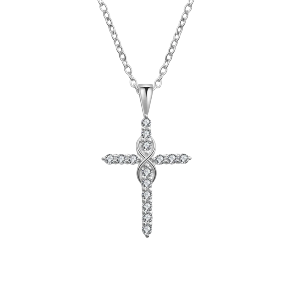 Elora Infinity Cross Necklace, Christian Necklace – view 3