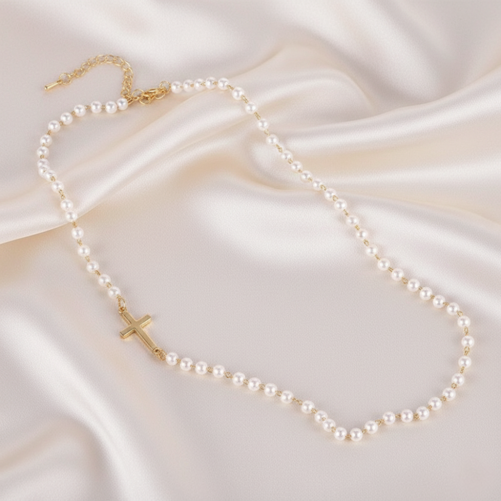 Elora 14k Gold Pearl Necklace