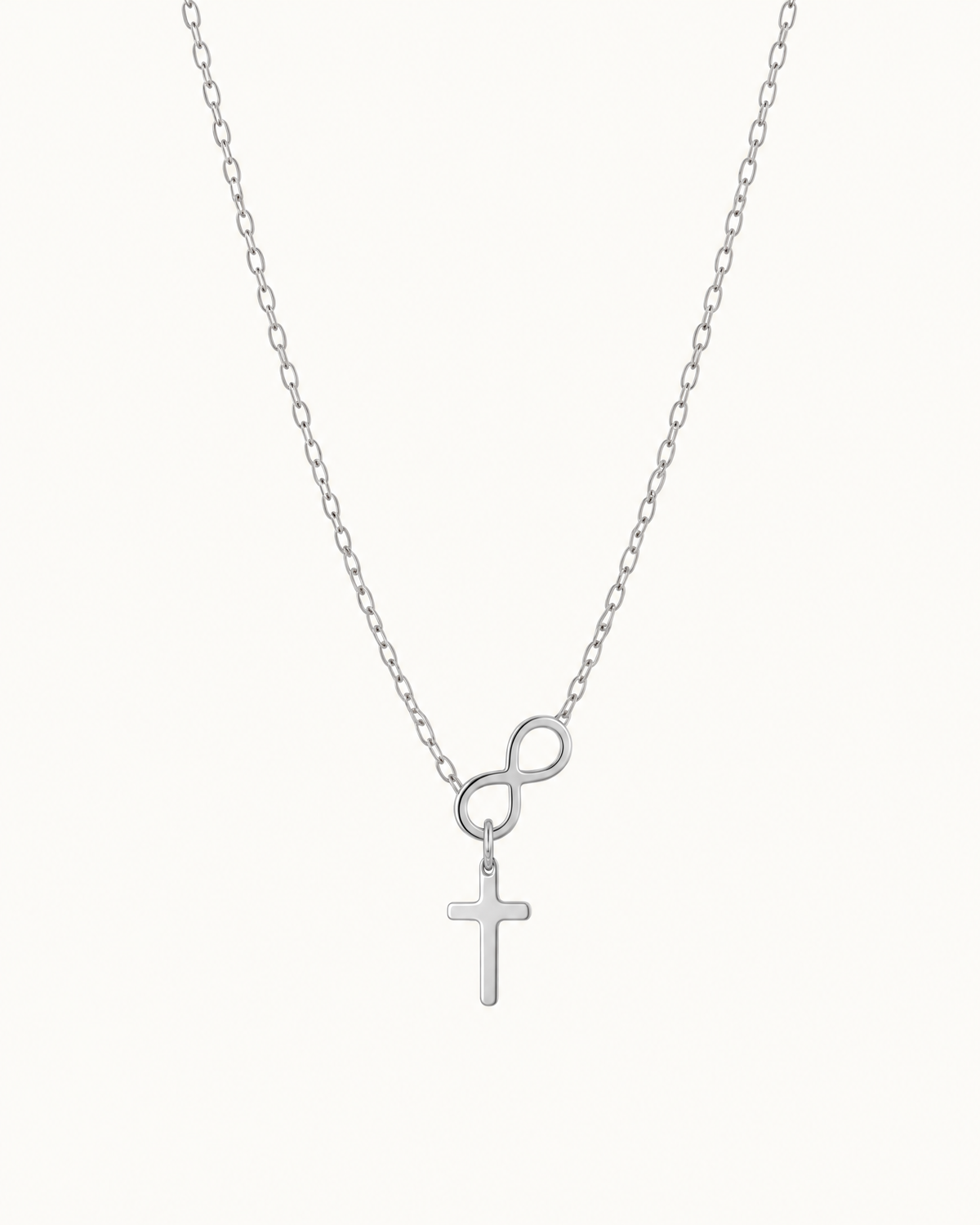 Infinity Necklace in Silver