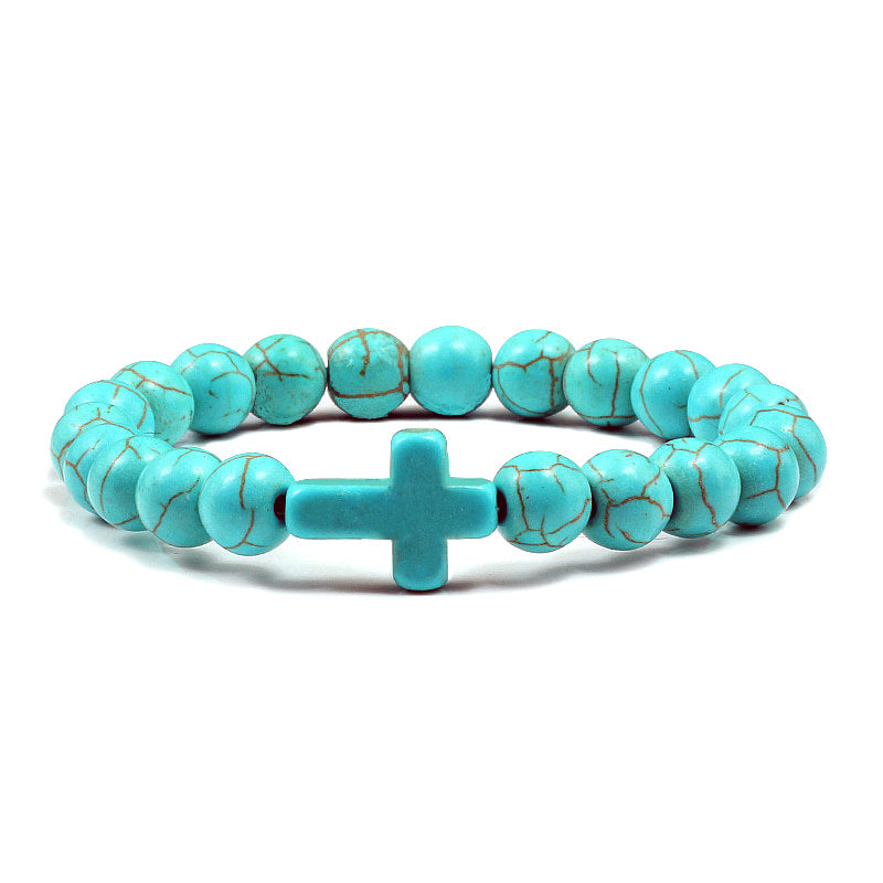 Cross Stone Bracelet