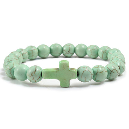 Cross Stone Bracelet