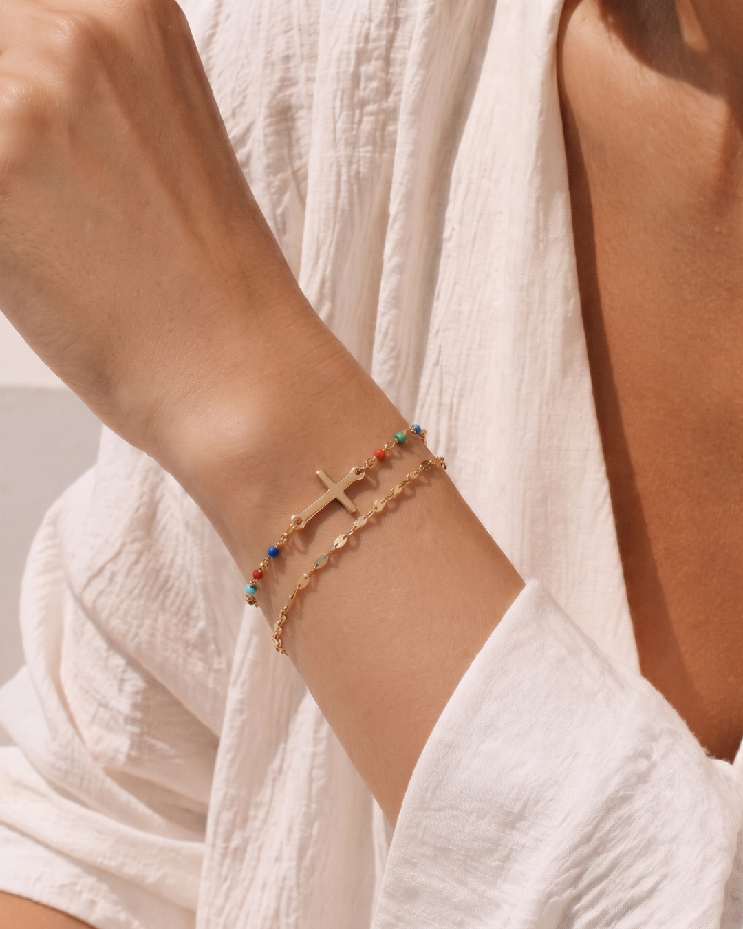 Healing Cross Beads Bracelet