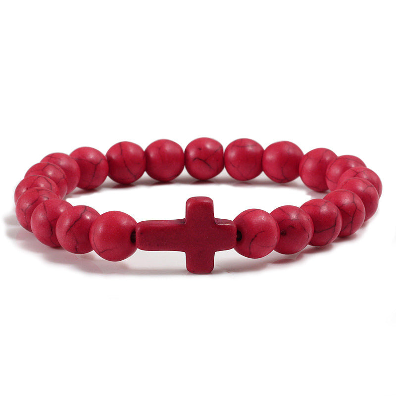 Cross Stone Bracelet