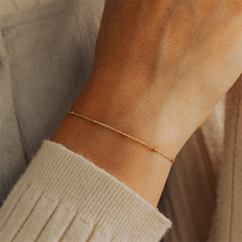 Stacking Beaded Chain Necklace