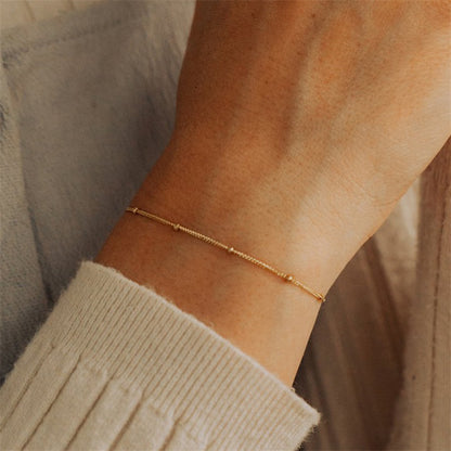 Stacking Beaded Chain Necklace