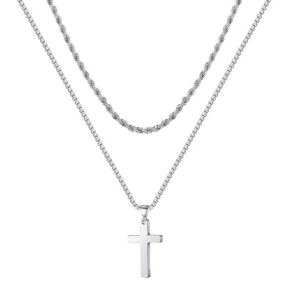 Titanium Cross Necklace