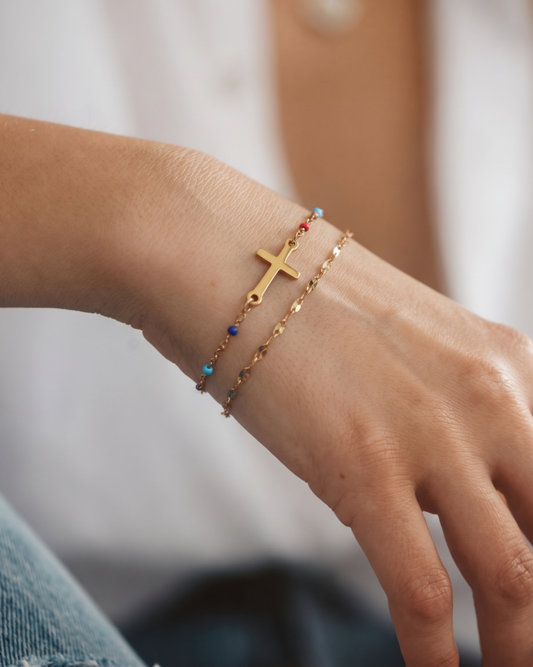 Healing Cross Beads Bracelet