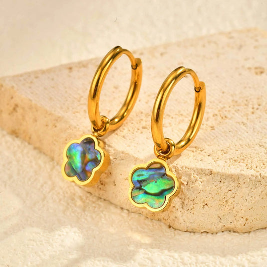 Aurora Light Clover Earrings