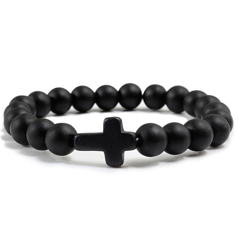 Cross Stone Bracelet