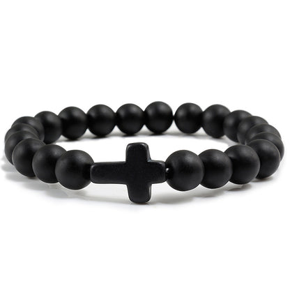 Cross Stone Bracelet