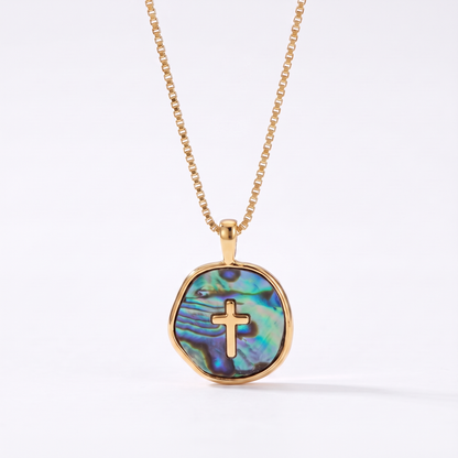 Aurora Light Cross Necklace (Preorder)