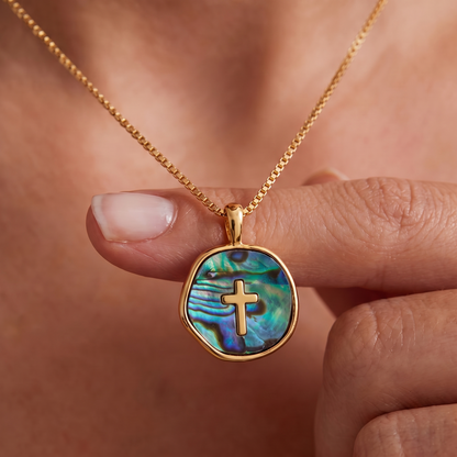 Aurora Light Cross Necklace (Preorder)