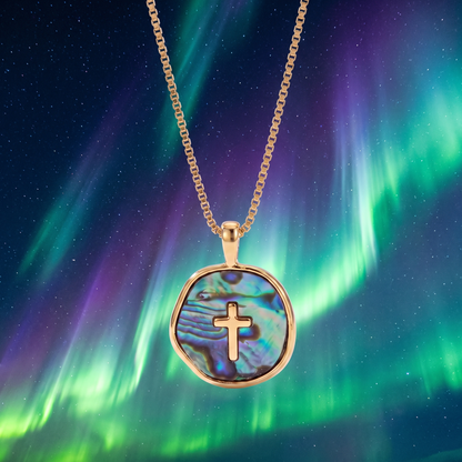 Aurora Light Cross Necklace (Preorder)