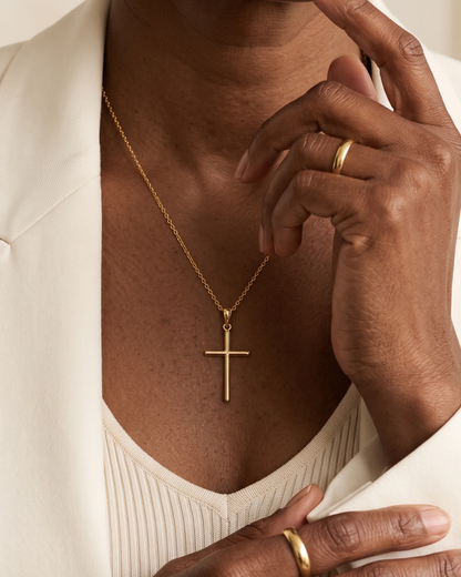 Elora Classic Cross Necklace, Christian Necklace – view 7