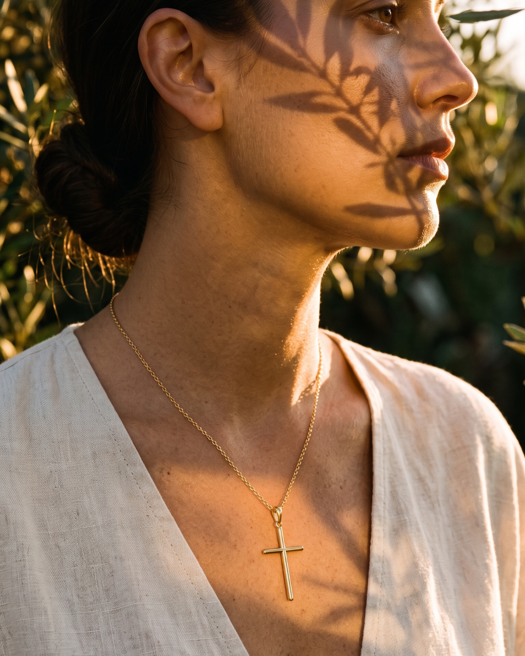 Elora Classic Cross Necklace, Christian Necklace – view 6