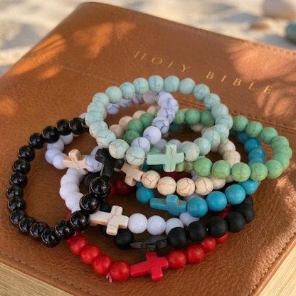 Cross Stone Bracelet