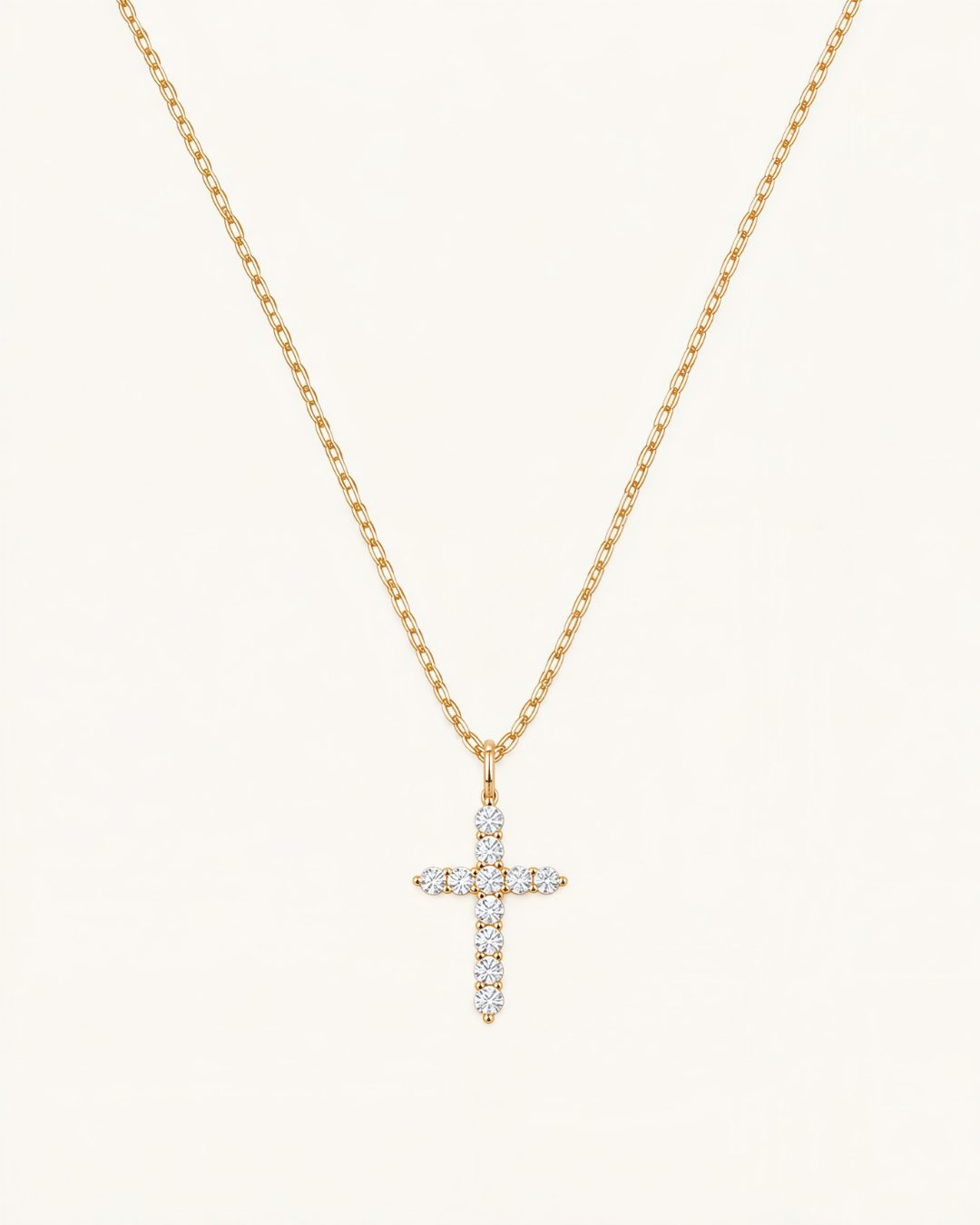 Elora Cross Necklace, Christian Cross Necklace – view 2