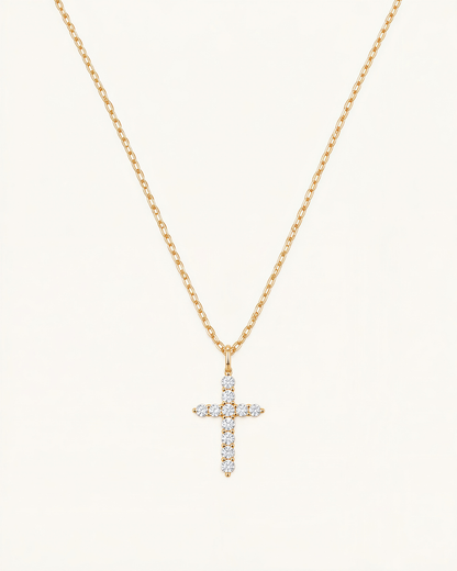 Elora Cross Necklace, Christian Cross Necklace – view 2