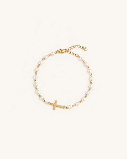 Elora Pearl Bracelet, Christian Bracelet – view 2