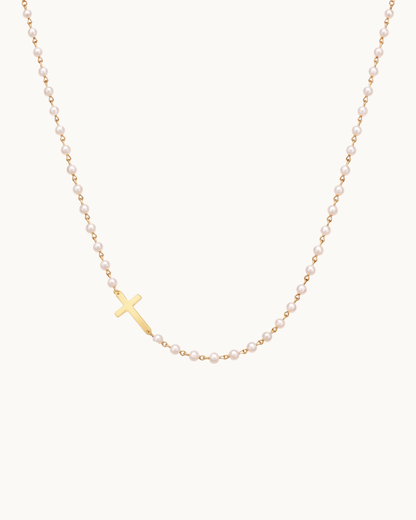 Elora Pearl Necklace in 18k Gold