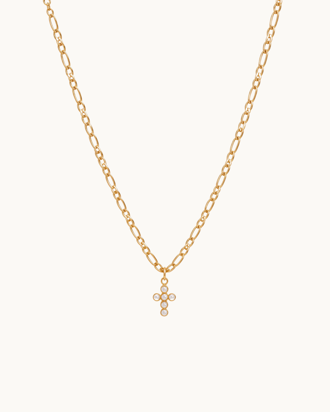 Elora Pearl Chain Necklace in 18k Gold