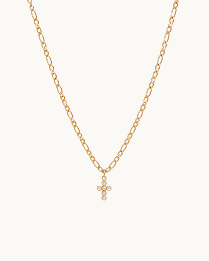 Elora Pearl Chain Necklace in 18k Gold