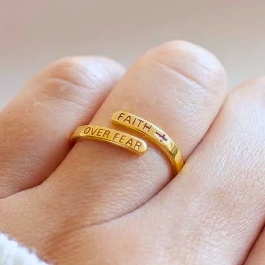 Faith Over Fear Ring