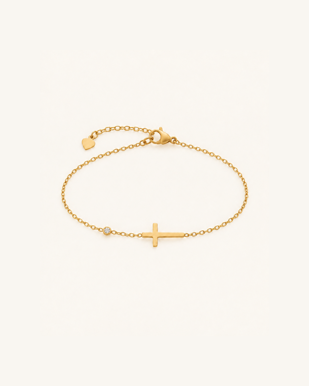 Healing Cross Gemstone Bracelet, Birthstone Colors – view 2