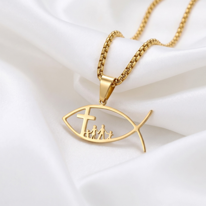 Ichthys Fish Necklace (Preorder)