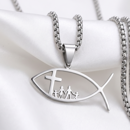Ichthys Fish Necklace (Preorder)