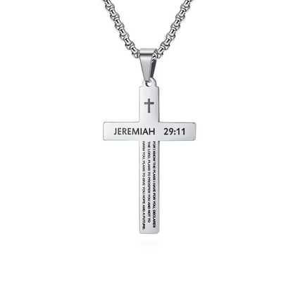 Jeremiah 29:11 Cross Necklace