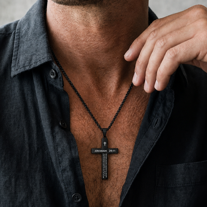 Jeremiah 29:11 Cross Necklace