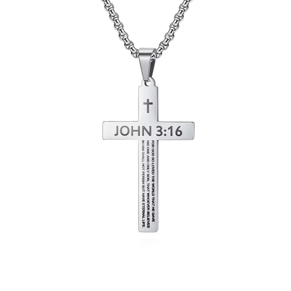 John 3:16 Cross Necklace