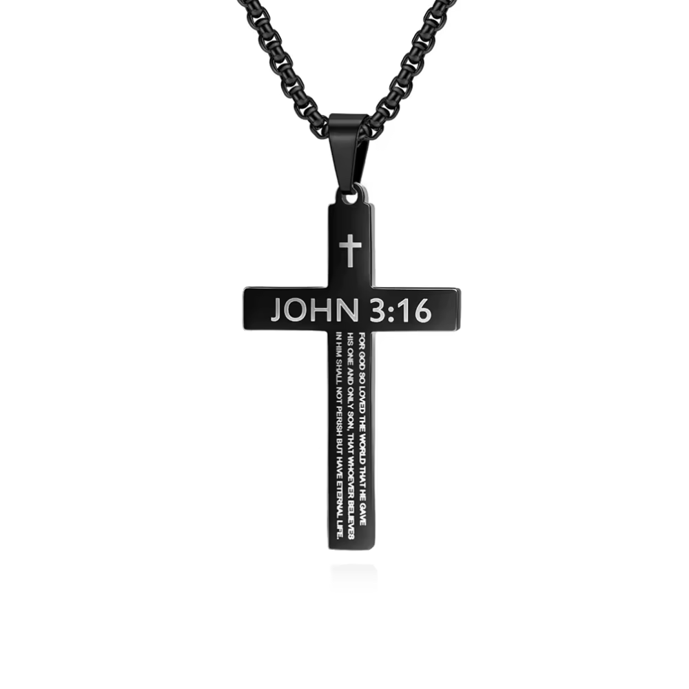 John 3:16 Cross Necklace