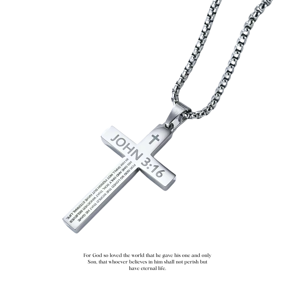 John 3:16 Cross Necklace