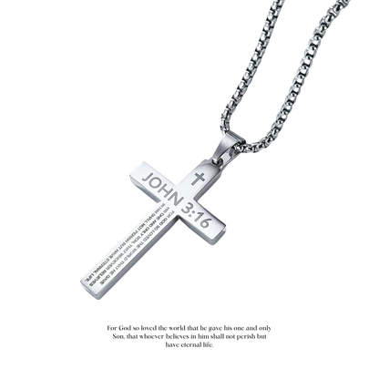 John 3:16 Cross Necklace