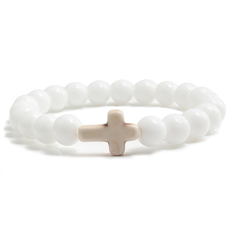 Cross Stone Bracelet