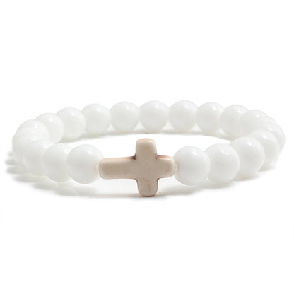 Cross Stone Bracelet