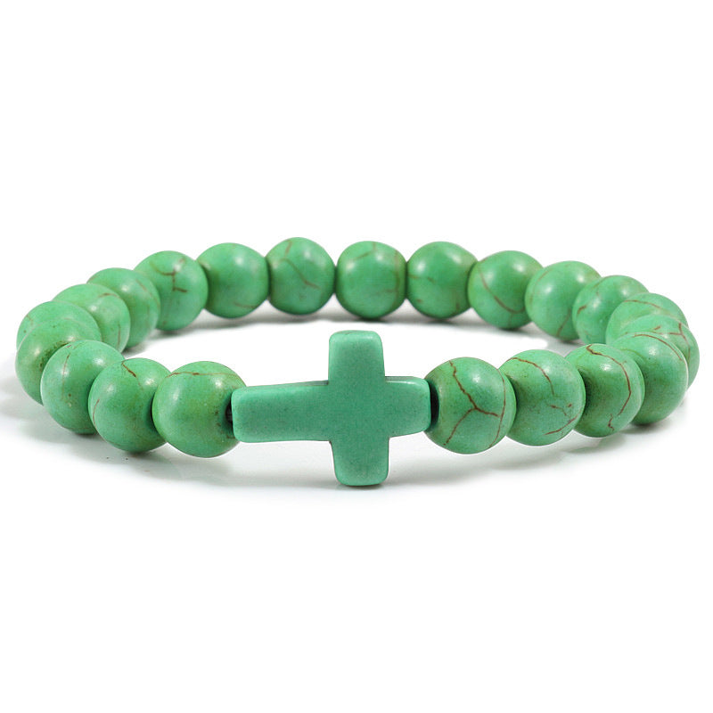 Cross Stone Bracelet