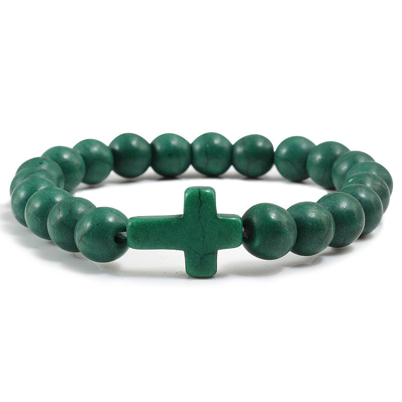 Cross Stone Bracelet