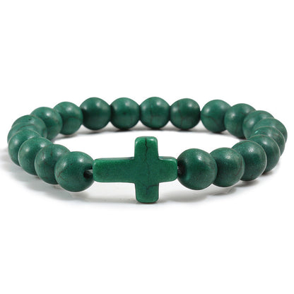 Cross Stone Bracelet