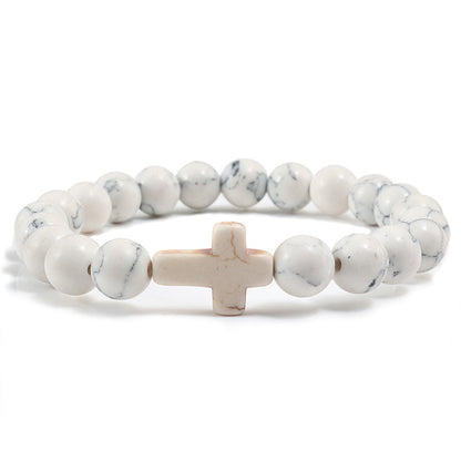 Cross Stone Bracelet