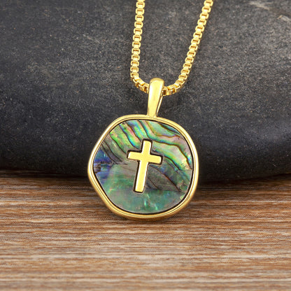 Aurora Light Cross Necklace