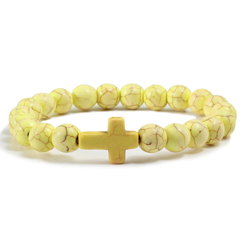Cross Stone Bracelet