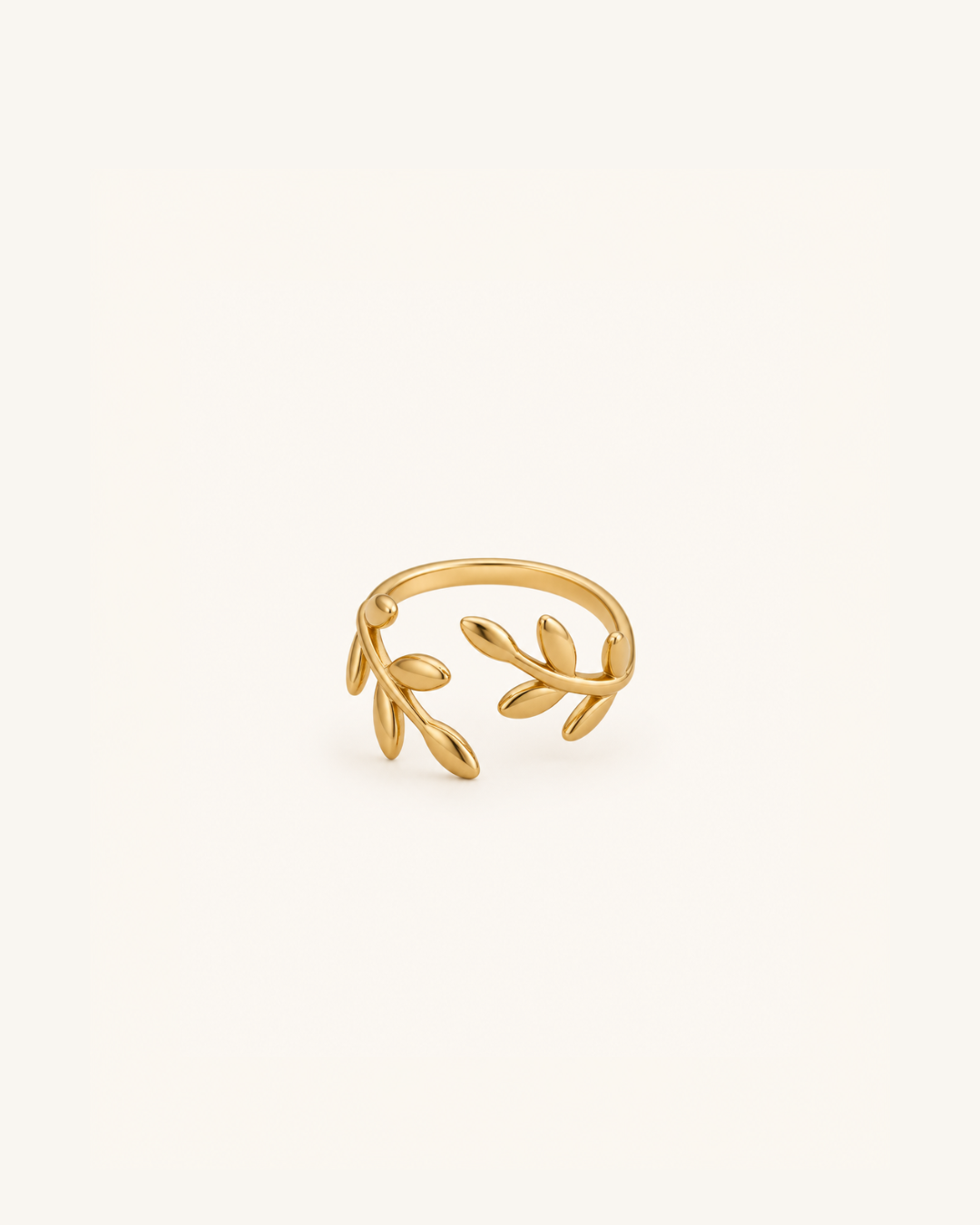 Olive Branch Ring in 18k Gold
