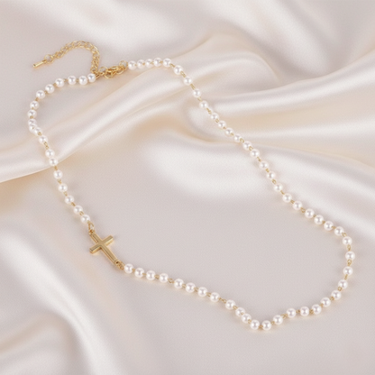 Elora 14k Gold Pearl Necklace