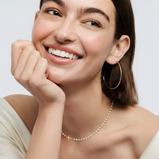 Elora 14k Gold Pearl Necklace