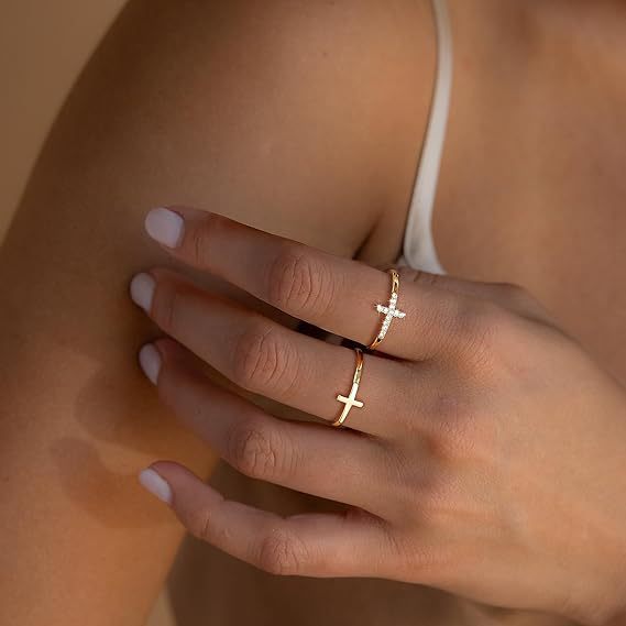 Eternal Cross Ring Set