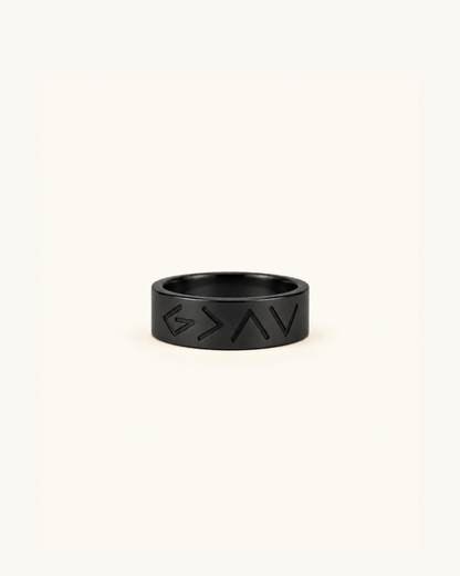 Highs & Lows Ring in Black