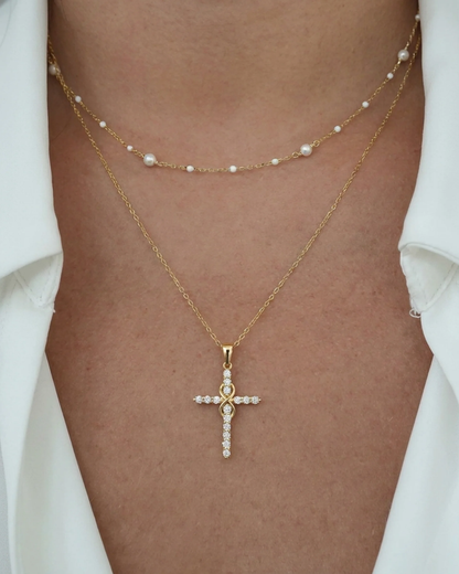 Elora Infinity Cross Necklace